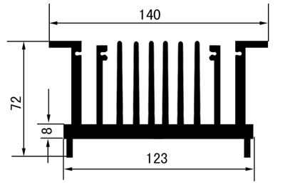 变频器配套系列型材散热器